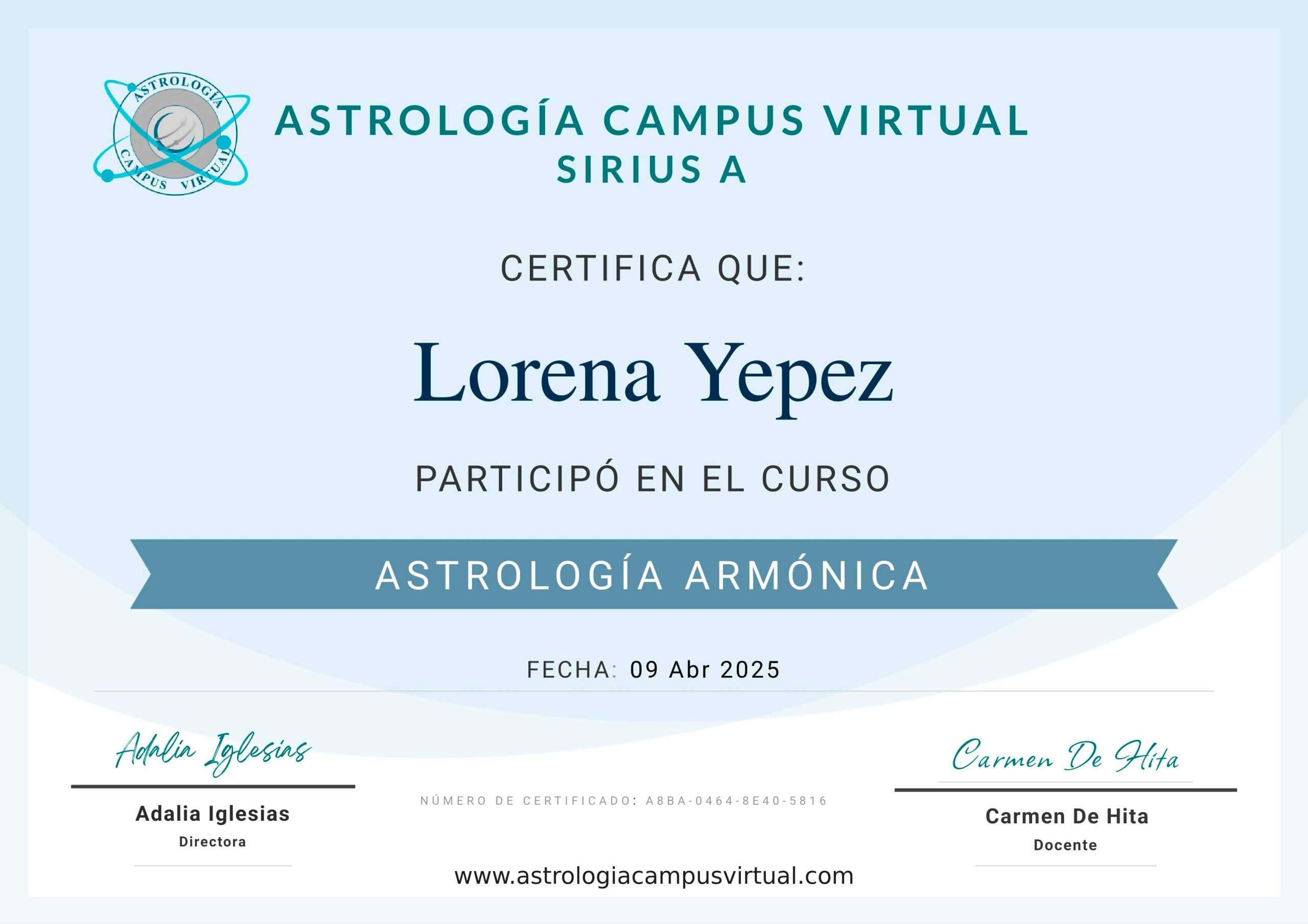 13-09-04-2025 astrologia-armonica-certificate CARMEN DE HITA